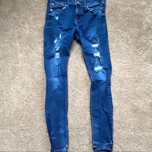Express distressed jeans size 2